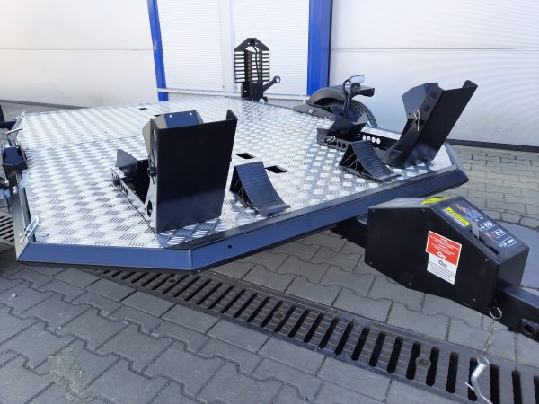 Motorradanhänger 750kg absenkbar und zum Zusammenklappen ungebremst - 100 KM/H – Bild 5