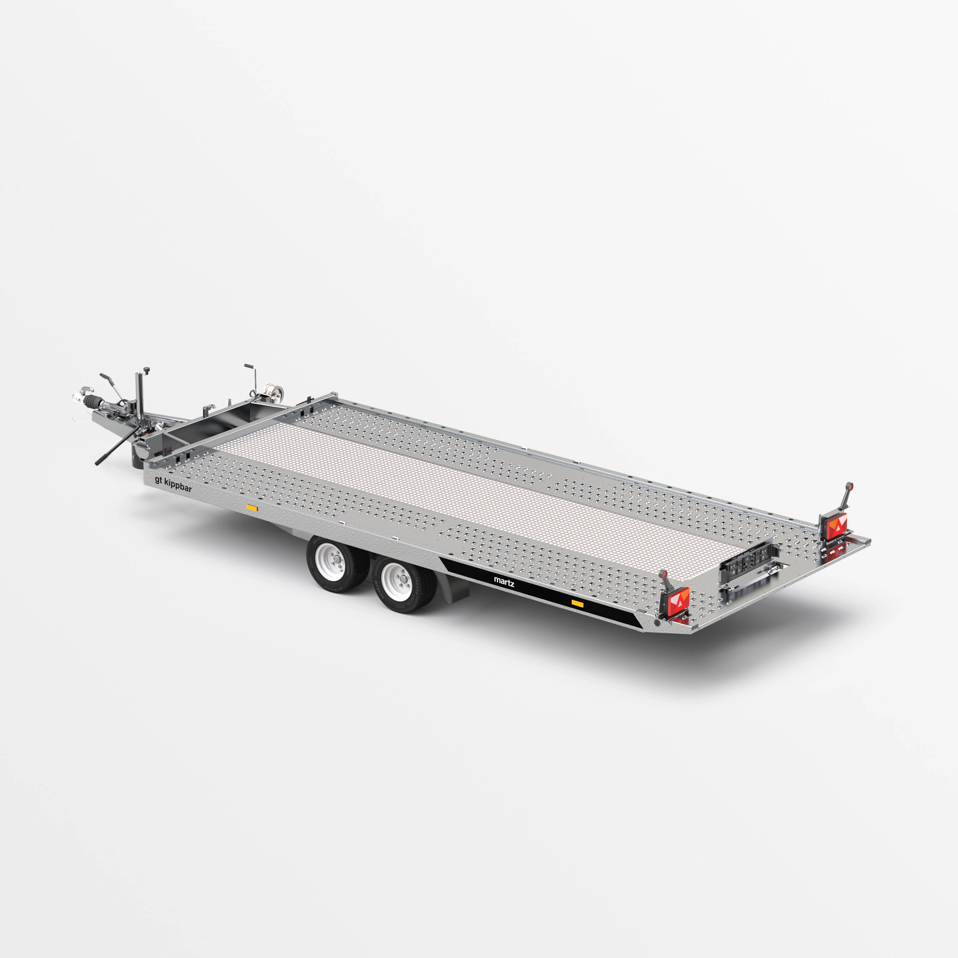 Autotransportanhänger 3000kg Tandem Stahl/ALU kippbar 480x210cm – Bild 4