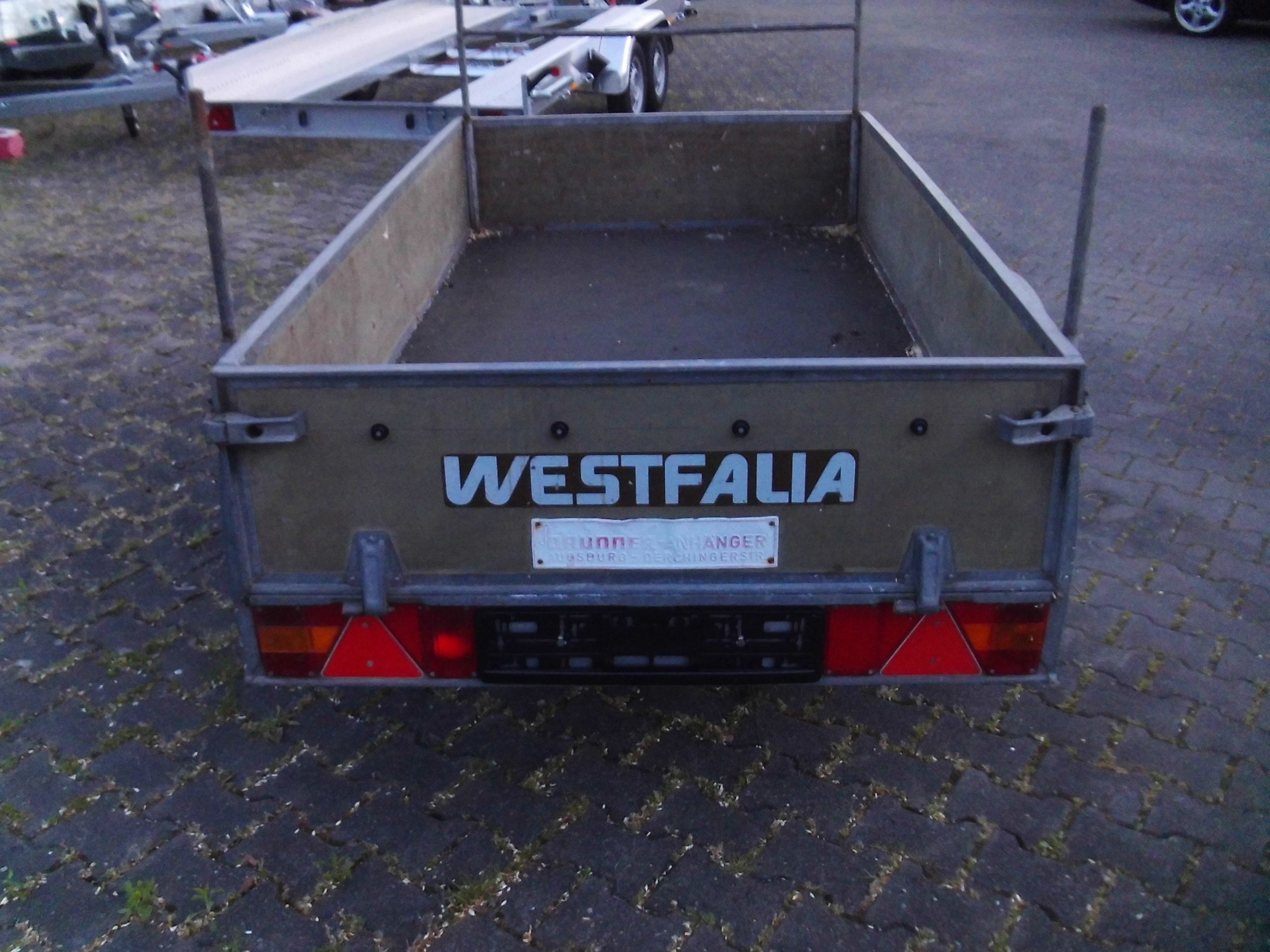 WESTFALIA Anhänger 600kg mit Leitergestell 208x114x35cm gebraucht – Bild 2